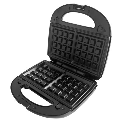 Мультипекарь 6 в 1, вафельница/гриль/орешница/сэндвич/пончики/печенье, 6 съемных панелей, 750 Вт, DASWERK (ДАСВЕРК), MB-2, 456332