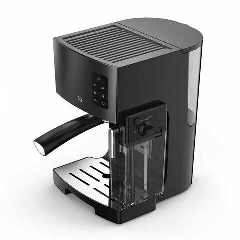 Кофеварка рожковая BQ (БИ-КЬЮ) CM9002, 1450 Вт, объем 1,4 л, 19 бар, автоматический капучинатор, черная, 86200350