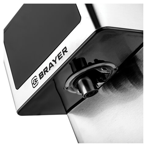 Термопот на 2,7 литра, 2 режима подачи воды, BRAYER BR6001, 2600 Вт, 7 температурных режимов, стальной