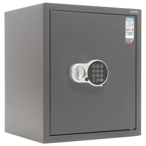 Сейф AIKO "TSN-50 EL", 500х435х381 мм, 21 кг, электронный замок, полка, S10399530414