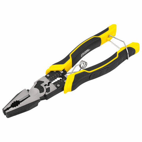 Плоскогубцы многофункциональные 14 в 1, 217 мм, CR-V - хромванадиевая сталь, ГРАНДМАСТЕР, PL-217, 671255