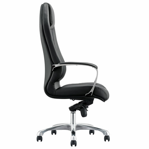 Кресло BRABIX PREMIUM "Aurus EX-705", мультиблок, алюминий, экокожа, черное, 532928