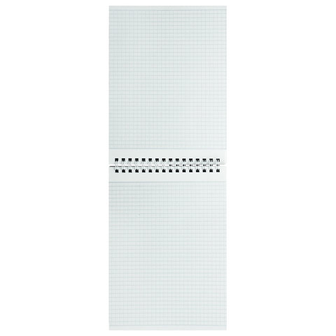 Блокнот А5, 146х205 мм, 60 л., гребень, картон, жесткая подложка, клетка, BRAUBERG, "Классика", 129812