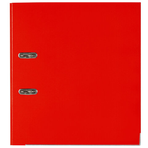 Папка-регистратор, покрытие пластик, 75 мм, ПРОЧНАЯ, с уголком, BRAUBERG, красная, 226598