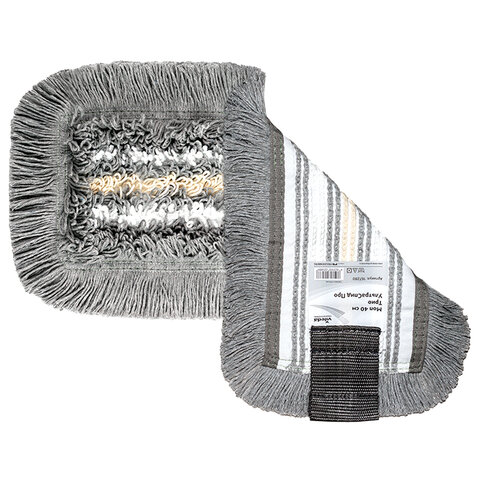 Насадка МОП для держателя 40 см, уши (ТИП УВ) ПЭ/хлопок/микрофибра, VILEDA "Трио УльтраСпидПро"