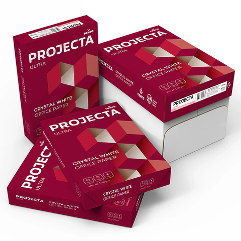 Бумага офисная БОЛЬШОГО ФОРМАТА (297х420), А3, 80 г/м2, 500 л., марка А, PROJECTA ULTRA, Россия, 162% (CIE)