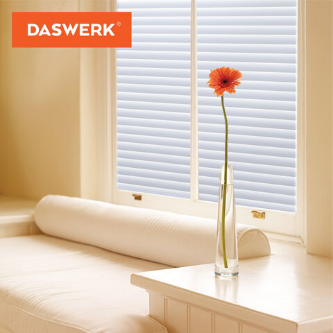 Пленка на окно самоклеящаяся статическая БЕЗ КЛЕЯ, солнцезащитная, 67,5х150 см, "Жалюзи", DASWERK (ДАСВЕРК), 607970