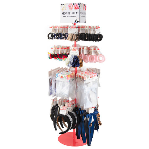 Стойка-вертушка настольная MONTE VITA (МОНТЕ ВИТА), 108х44см, 4 ряда, 22 крючка, 507506