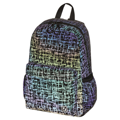 Рюкзак BRAUBERG BRIGHT универсальный, СВЕТЯЩИЙСЯ РИСУНОК, "Net", 42х31х15 см, 229942