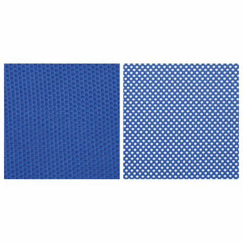 Кресло офисное МЕТТА "SU-B-8" хром, ткань-сетка, сиденье мягкое, синее