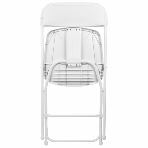 Стулья складные BRABIX "Golf CF-002", КОМПЛЕКТ 4 шт., белый каркас, пластик белый, 533031