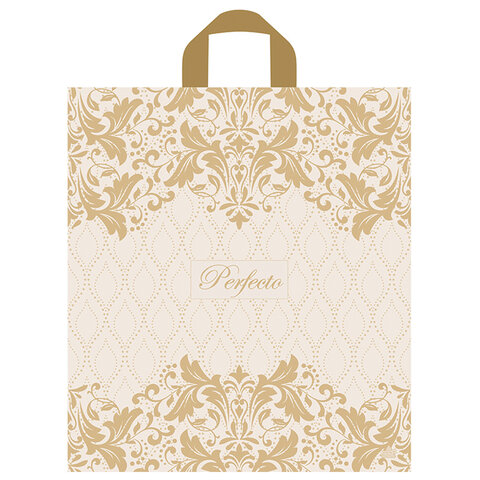 Пакет с петлевой ручкой ПВД, 42х46 см, "Перфекто Мин", 95 мкм, н00255294