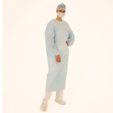 Комплект одноразовой одежды для хирурга КХ-04 стерильный 3 предмета, ГЕКСА