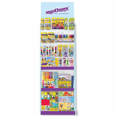 Стойка напольная ЮНЛАНДИЯ, 180х60х40 см, 3 полки, 16 крючков, 505974