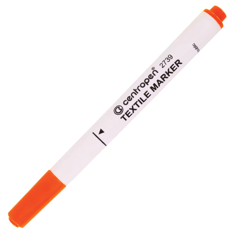 Маркеры для ткани 10 ЦВЕТОВ CENTROPEN "Textile Marker", круглый наконечник, 1,8 мм, 2739/10, 5 2739 1001