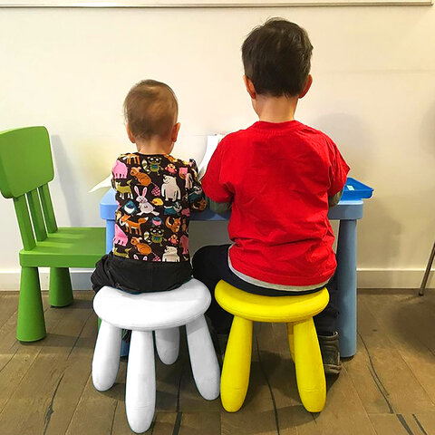 Табурет детский МАМОНТ желтый, от 2 до 7 лет, безвредный пластик, 01.022.01.07.1