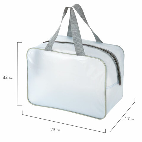 Сумки в роддом прозрачные матовые, НАБОР 3 шт.+1 шт. в подарок, 200 мкм ОСОБО ПЛОТНЫЕ, DASWERK (ДАСВЕРК), 608536