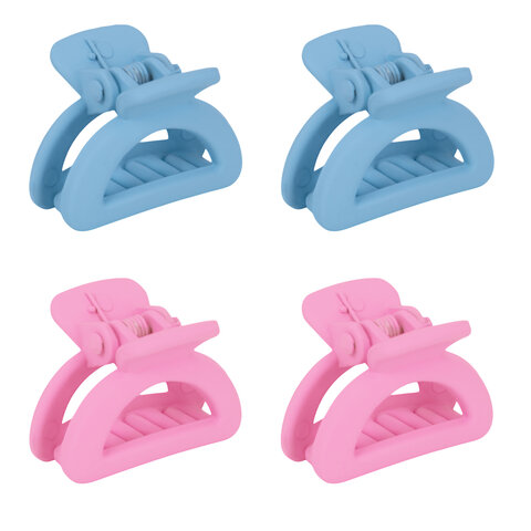 Набор для волос 12 шт: 8 резинок + 4 краба, пастельные цвета, MONTE VITA (МОНТЕ ВИТА), 457034