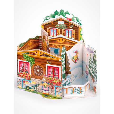 Книга-конструктор 3D-домик с наклейками, 36 стр., 33,5х24 см, АССОРТИ, МОЗАИКА-СИНТЕЗ