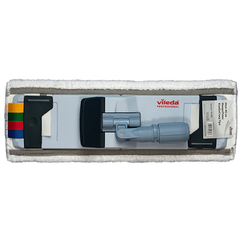 Насадка МОП плоская 40 см, VILEDA PROFESSIONAL "МикроПлюс Комби", уши (ТИП УВ) микрофибра / скраб, 167298