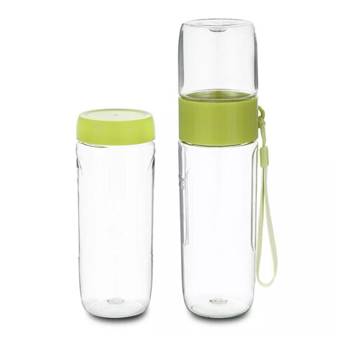 Блендер смузи-мейкер KITFORT КТ-3033-2, 150 Вт, 2 в 1, бутыль 300 мл, кофемолка 50 мл, белый