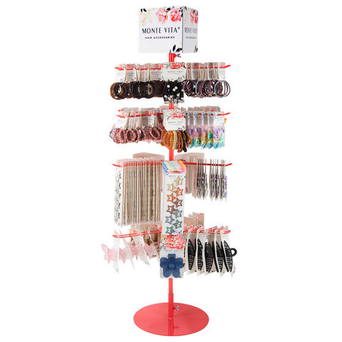 Стойка-вертушка настольная MONTE VITA (МОНТЕ ВИТА), 108х44см, 4 ряда, 22 крючка, 507506