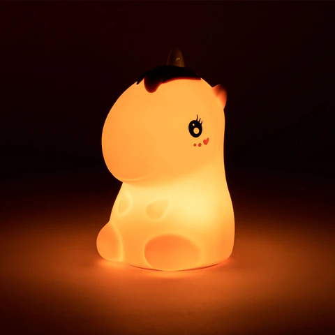 Ночник силиконовый LED "Единорог" 101x120x173 мм, белый свет/RGB, таймер, USB, аккумулятор 1200 мАч, DASWERK (ДАСВЕРК), 238941
