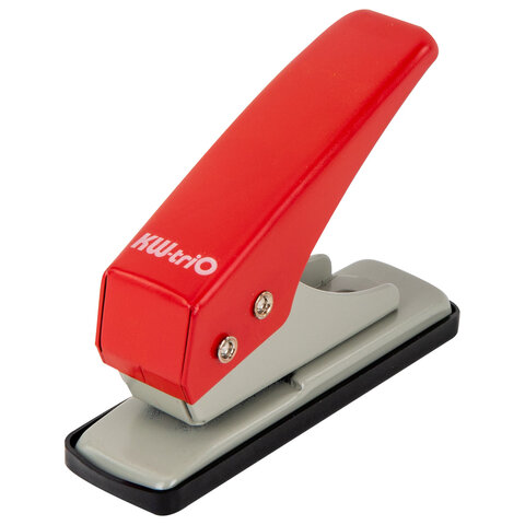 Дырокол на 1 отверстие KW-trio, до 12 листов, ассорти (красный, синий, зеленый), 921, -921