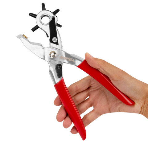 Дырокол пробойник-просекатель для кожи, картона и ткани, диаметры 2,5-5 мм, RABBITEX (РАББИТЕКС), 273013