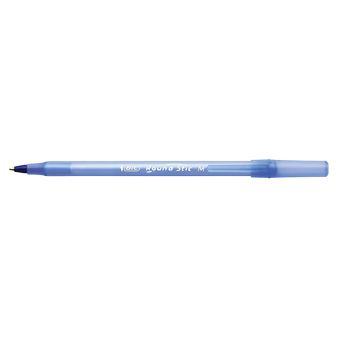 Ручка шариковая BIC "Round Stic", СИНЯЯ, корпус голубой, узел 1 мм, линия письма 0,32 мм, С ШТРИХКОДОМ, 934598