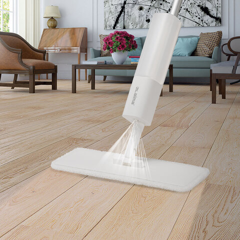 Швабра с распылителем NeoSpray luxe, 2 насадки T-Clean из плотной микрофибры, скребок, LAIMA, 609147