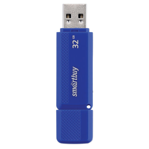 Флеш-диск 32 GB, SMARTBUY Dock, USB 2.0, синий, SB32GBDK-B