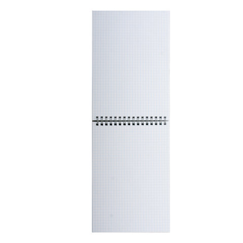 Блокнот МАЛЫЙ ФОРМАТ А6 97х145 мм, 40 л., гребень, картон, клетка, BRAUBERG, "Полоски", 129822