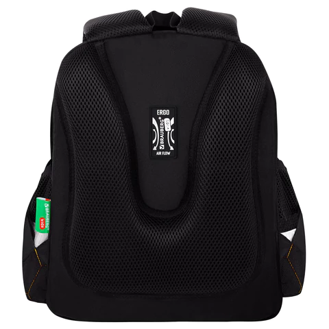 Ранец BRAUBERG KIDS STANDARD, 2 отделения, Fire split, 3D-панель, 36х28х14 см, 273147