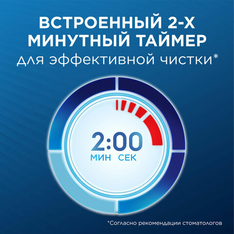 Зубная щетка электрическая ORAL-B (Орал-би) Vitality Pro, БЕЛАЯ/ГОЛУБАЯ, 1 насадка, 53019436