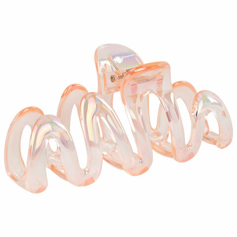 Краб для волос 10,5 см, перламутровый, розовый, MONTE VITA (МОНТЕ ВИТА), 457014