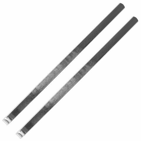 Невидимки для волос НАБОР 2 шт., 6 см, со стразами, серебристый, MONTE VITA (МОНТЕ ВИТА), 457098