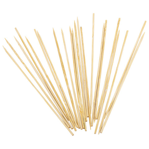 Шпажки-шампуры для шашлыка бамбуковые 20 см, 100 штук, КП, 107948