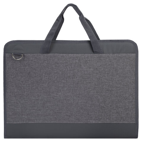 Папка сумка для рисунков и чертежей каркасная А3 (35х47 см), экокожа, BRAUBERG ART CLASSIC, 272989