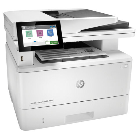 МФУ лазерное HP LaserJet Enterprise M430f "4 в 1", А4, 38 стр./мин., 100 000 стр./мес., ДУПЛЕКС, ДАПД, сетевая карта, 3PZ55A