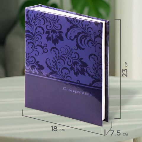 Фотоальбом BRAUBERG на 304 фото 10х15 см, твердая обложка, "Вдохновение", темно-синий, 391123