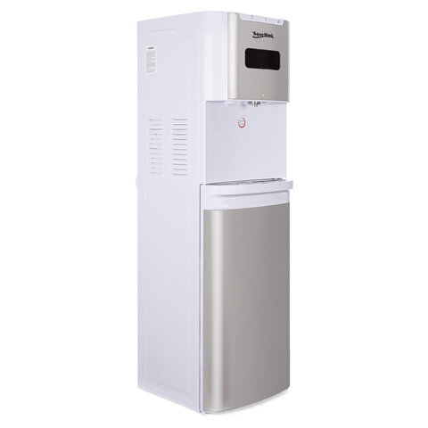 Кулер для воды AQUA WORK QRB-72LDS, напольный, НАГРЕВ/ОХЛАЖДЕНИЕ ЭЛЕКТРОННОЕ, таймер, бутыль снизу, белый, 33352