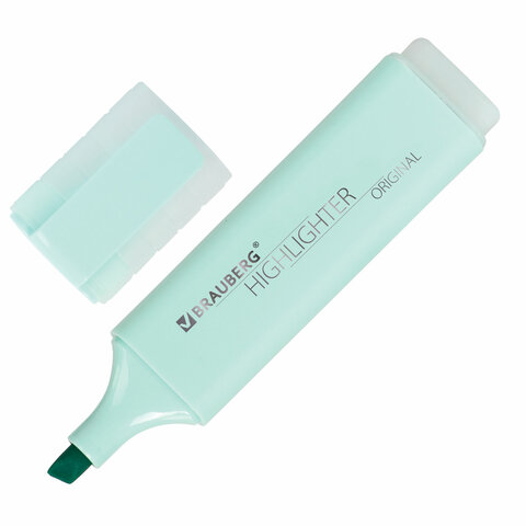 Набор текстовыделителей 4 ЦВЕТА, BRAUBERG "ORIGINAL PASTEL", линия письма 1-5 мм, 151697