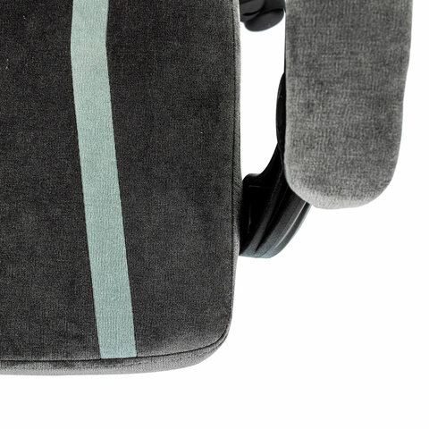 Кресло компьютерное BRABIX "Shooter GM-123", 2 подушки, ткань, серое, 533192