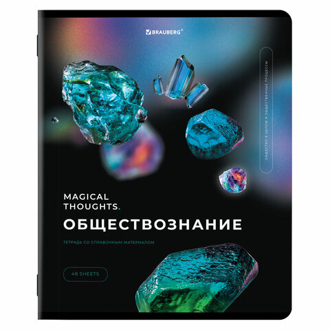 Тетради предметные, КОМПЛЕКТ 12 ПРЕДМЕТОВ, 48 л., глянцевый УФ-лак, BRAUBERG, "MAGICAL", 404610