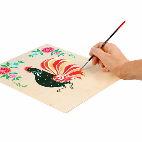 Кисть BRAUBERG синтетика, плоская, №3, 200866