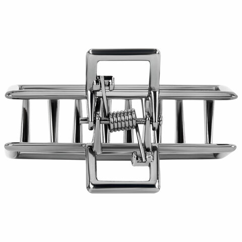 Краб для волос 4,5 см, серебристый, MONTE VITA (МОНТЕ ВИТА), 457018