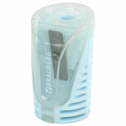 Точилка с контейнером BRAUBERG "CELL PASTEL", пастельные цвета ассорти, 272503