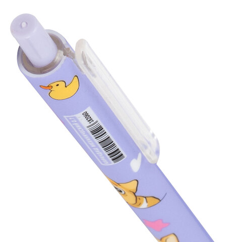 Карандаш механический 0,7 мм с принтом FUNSTER (ФАНСТЕР) "CORGI", корпус soft-touch ассорти, 182060