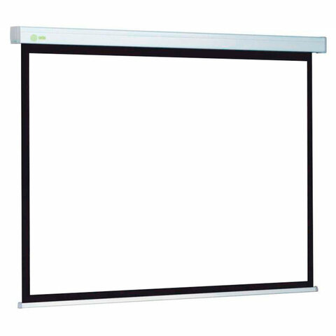 Экран Cactus Motoscreen CS-PSM-180x180, 180x180 см, 1:1, настенно-потолочный моторизованный, белый
